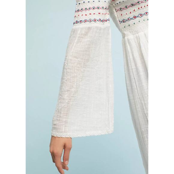 MSRP $168 Farm Rio Off-The-Shoulder Smocked Top or Mini Size S | SAME DAY SHIP - Picture 4 of 9